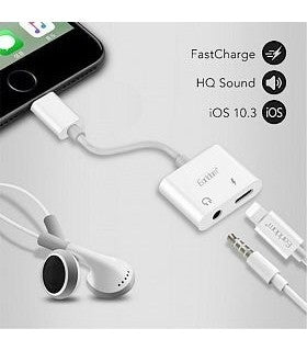 Earldom 2 In 1 Lightning Adapter Charging With Music Converter, ET-OT16