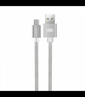 Earldom 2.1A Metal Nylon 3 Meter Type-c Fast Charging Cable For Android, EC-011c