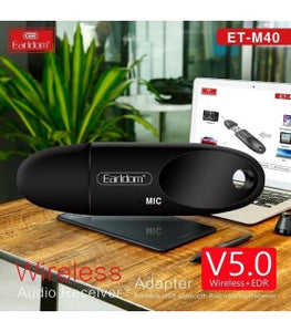 Earldom ET-M40 V5.0 Wireless Portable USB Bluetooth Audio Music Receiver Adapter